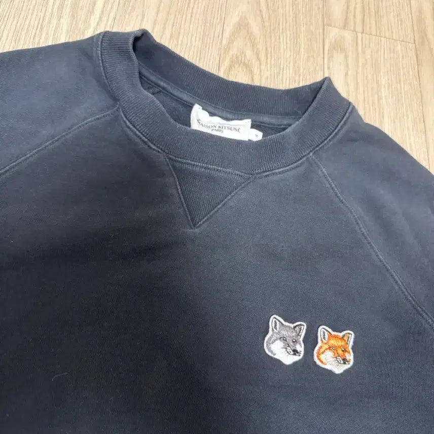 [BUNJANG] Maison Kitsuné Double Fox Sweatshirt Navy / 메종키츠네 더블폭스 맨투맨 네이비