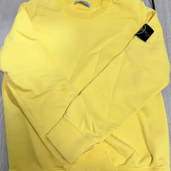 [BUNJANG] Stone Island Crewneck Sweatshirt Yellow S / 스톤아일랜드 맨투맨 옐로우
