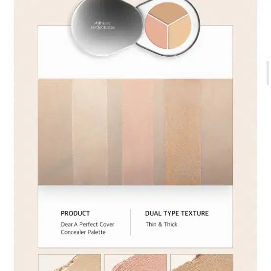[BUNJANG] Dear.A Perfect Cover Concealer Palette C01 / 디어에이 퍼펙트 커버 컨실러 팔레트 C01