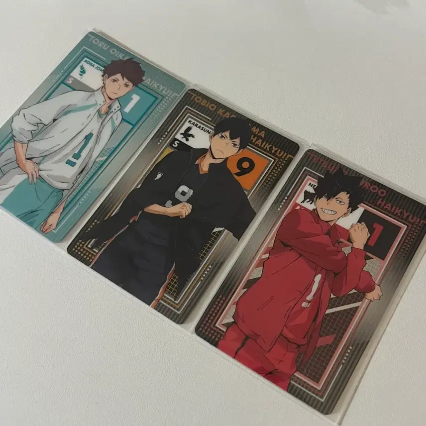 [BUNJANG] Haikyuu!! Toru Oikawa, Tobio Kageyama, Tetsuro Kuroo Bundle Set Cards / 하이큐 메탈 카드 토오루 오이카와 카게야마 쿠로오 일괄