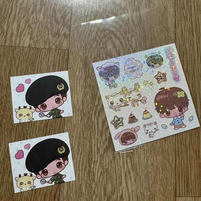 [BUNJANG] Park Ji Hoon "Mellow Sweet Pudding Shop" Sticker Set / 박지훈 스티커 말랑달콤 푸딩가게