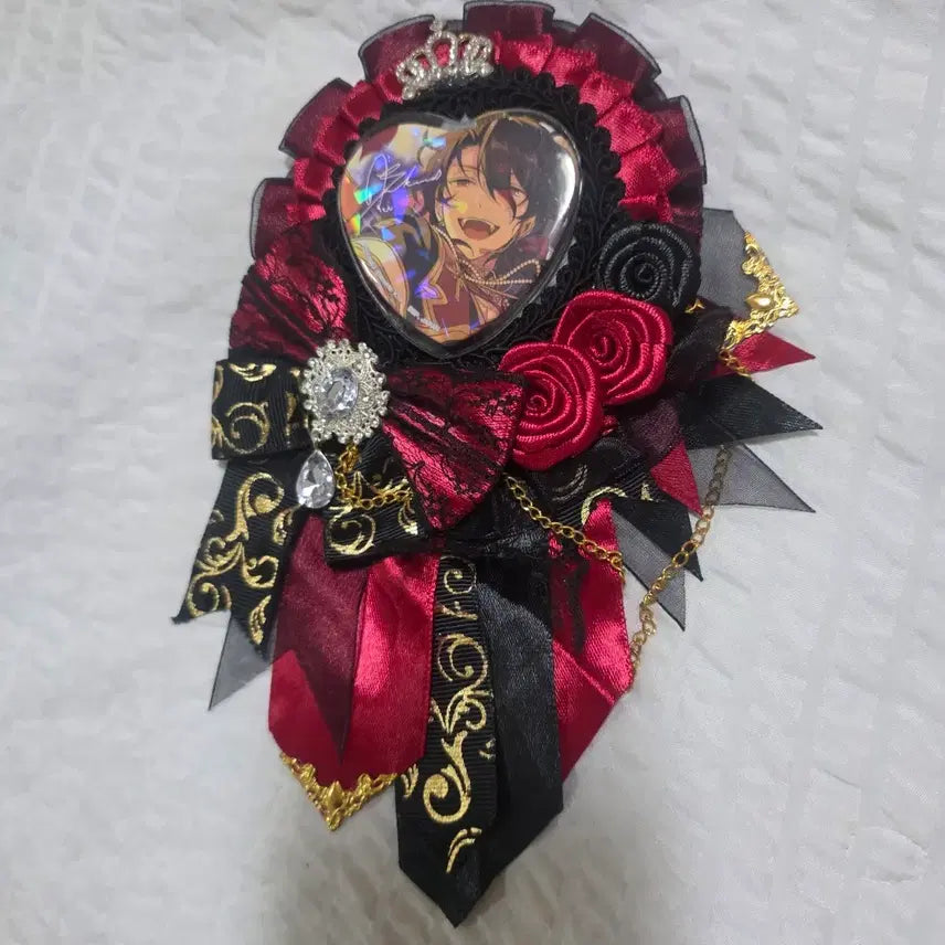[BUNJANG] Rosette Red Black Rose Design Bag / 이타백 로제트 레드 블랙 로즈 디자인 굿즈 판매