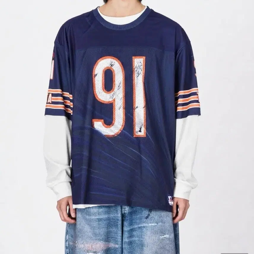 [BUNJANG] Talking About The Abstraction Layered Jersey T-Shirt / 토킹어바웃 압스트렉션 /  레이어드 져지 티셔츠