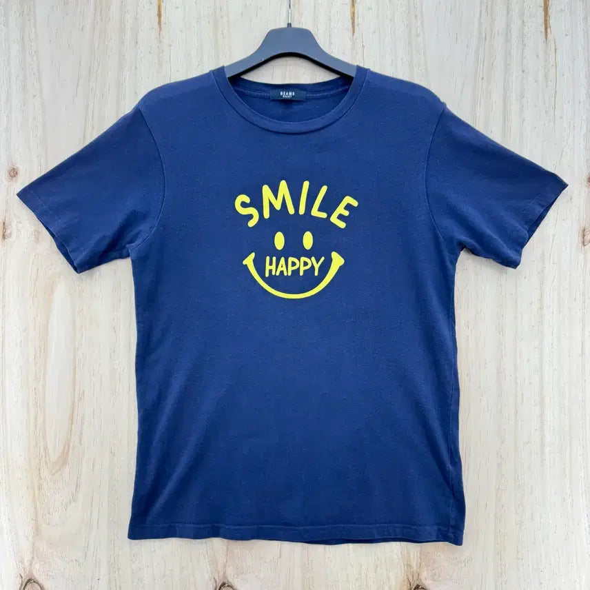 [BUNJANG] BEAMS Smile Happy T-Shirt Navy M / BEAMS 빔즈 스마일 해피 반팔티 M