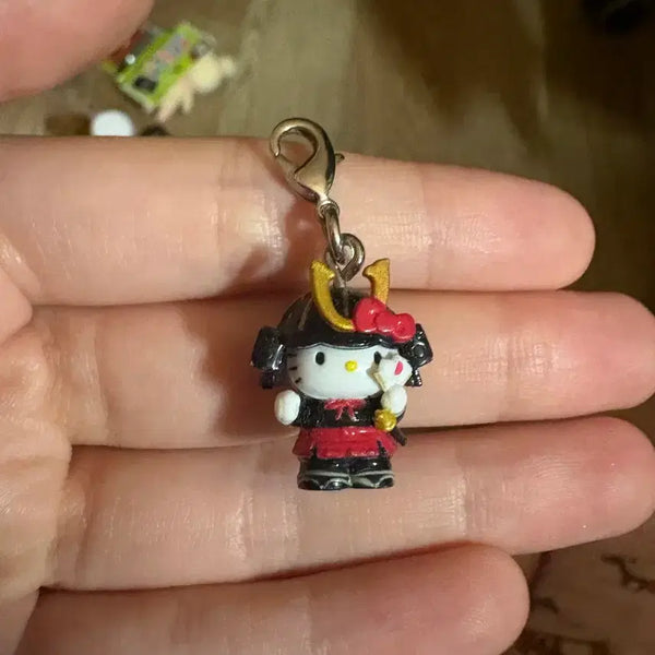 [BUNJANG] Hello Kitty Samurai Strap Keychain Rare Vintage / 헬로키티 무사 스트랩 키링 희귀 고전
