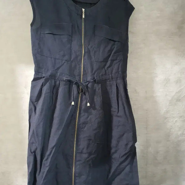 [BUNJANG] Linen Dress Navy / 마 원피스 네이비 55