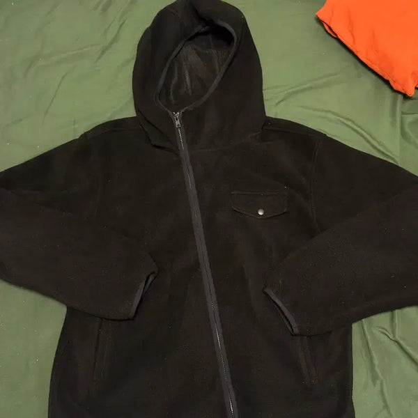 [BUNJANG] ZPLISH Fleece Hoodie Zip-Up XL Black / ZPLISH 플리스 후디 집업 XL 블랙
