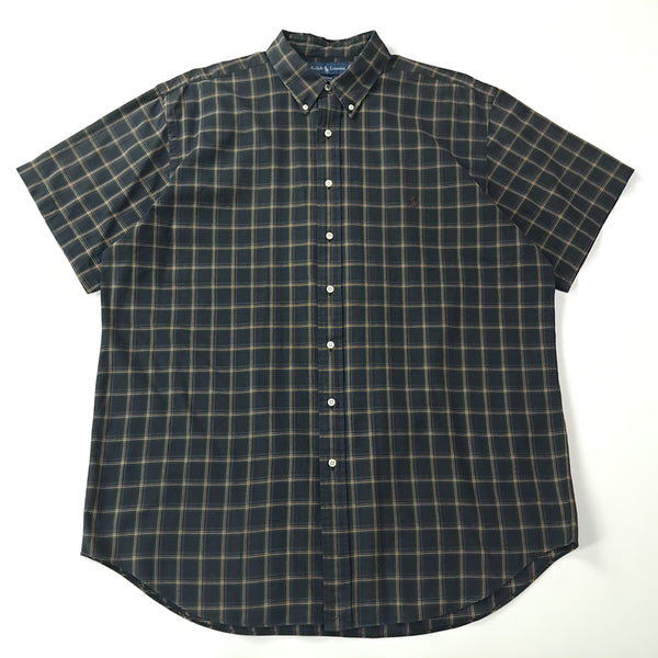 [BUNJANG] Polo Ralph Lauren 90s Hong Kong Blake Tartan Check Short Sleeve Shirt XLT / CA293 XLT 폴로 90s 홍콩판 블랙워치 타탄 체크 반팔 셔츠 남방