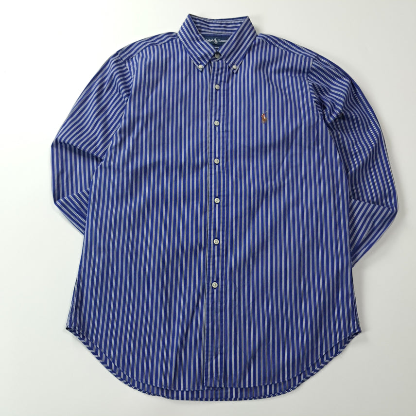 [BUNJANG] Polo Ralph Lauren 00s Royal Blue Stripe Classic Fit Shirt M / CA301 M 폴로 00s 로얄블루 스트라이프 셔츠 남방