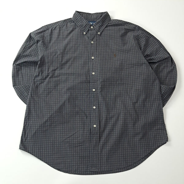 [BUNJANG] Ralph Lauren 00s Micro Check Classic Fit Button-Down Shirt XL / CA303 XL 폴로 00s 브라운 그레이시 마이크로체크 셔츠 남방