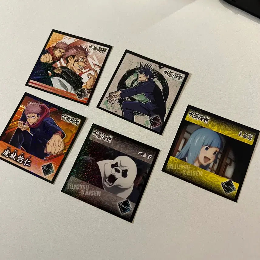 [BUNJANG] Jujutsu Kaisen Vintage Square Sticker Bundle Set / 주술회전 고전 사각 스티커 일괄