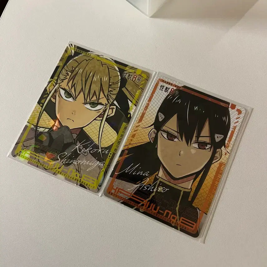 [BUNJANG] Kaiju No. 8 Jump Shop ID Card Special Kikorru Shinomiya Mina Ashiro Original Art Card / 괴수8호 점프샵 대원증 특전 키코루 시노미야 미나 아시로 원화 카드