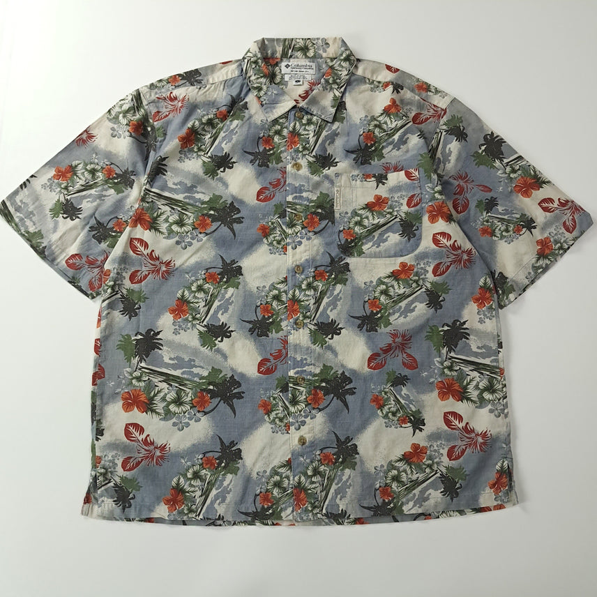 [BUNJANG] Columbia 00s Floral Hawaiian Aloha Short Sleeve Shirt / CA309 L 콜롬비아 00s 플로럴 하와이안 알로하 반팔 셔츠 남방