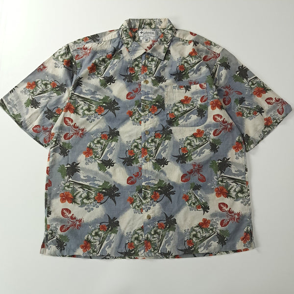 [BUNJANG] Columbia 00s Floral Hawaiian Aloha Short Sleeve Shirt / CA309 L 콜롬비아 00s 플로럴 하와이안 알로하 반팔 셔츠 남방
