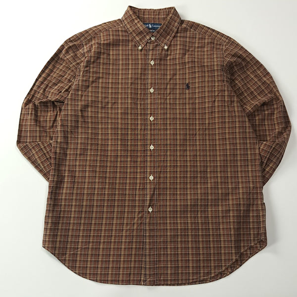 [BUNJANG] Polo Ralph Lauren 00s Hong Kong Edition Brown Multi Plaid Check Shirt L / CA313 L 폴로 00s 홍콩판 브라운 멀티 플래드 체크 셔츠 남방
