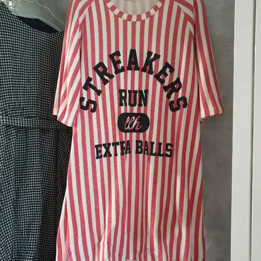 [BUNJANG] Strikers Run Extra Balls Vertical Stripe Dress Size 55 / 스트라이프 원피스 55