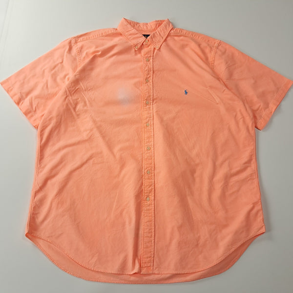 [BUNJANG] Polo Ralph Lauren 2XLT Neon Orange Big & Tall Short Sleeve Shirt / CA319 2XT 폴로 빅사이즈 00s 네온 오렌지 반팔 셔츠 남방