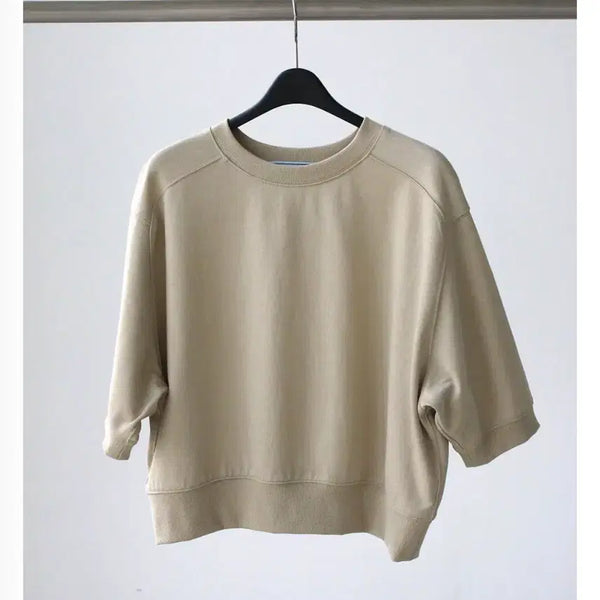 [BUNJANG] Le Gam Bong Shine Sweatshirt Beige S / 르깜봉 샤인스웻셔츠