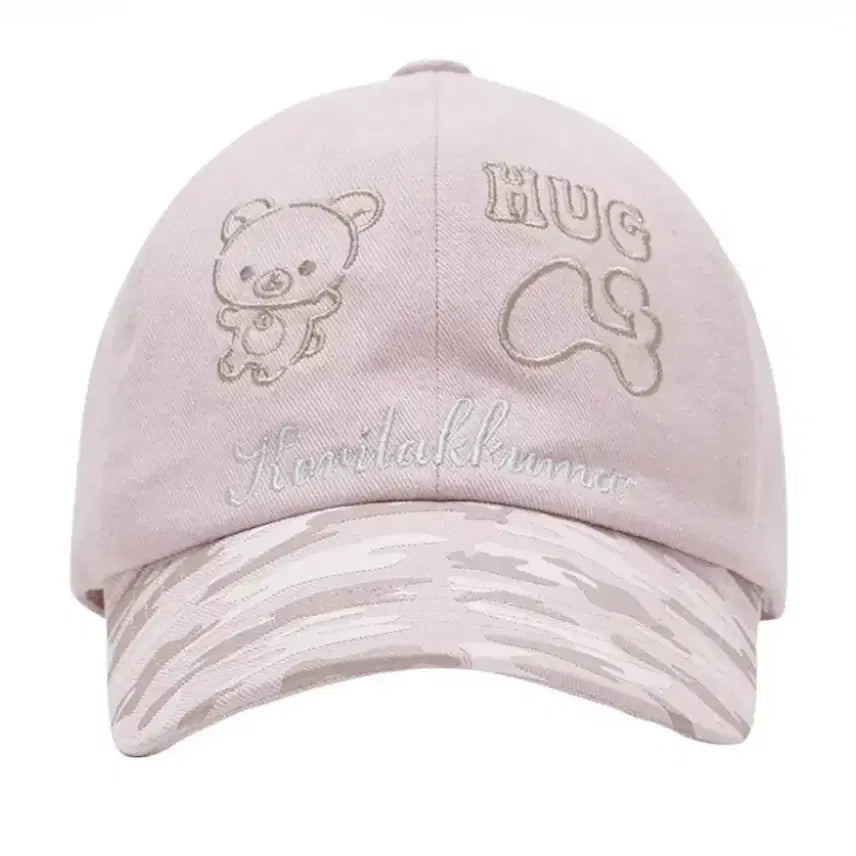 [BUNJANG] Hug Your Skin Korilakkuma Cotton Ball Cap Hat Pink / 허그유어스킨 코리락쿠마 볼캡 모자 핑크 산엑스 당일배송