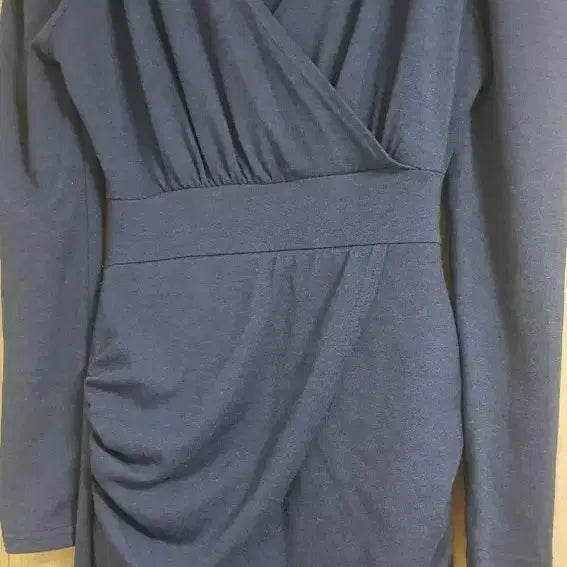 [BUNJANG] V-Neck Wrap Style Mini Dress / V넥 랩 스타일 미니 원피스