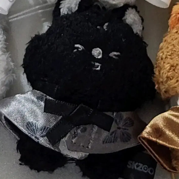 [BUNJANG] Stray Kids Hyunjin Micro Plush Mic & Run It Version / 한쿼카 한 지성 마이크로 플러시 음 블랙 스트레이키즈 스키즈 스키주 런잇