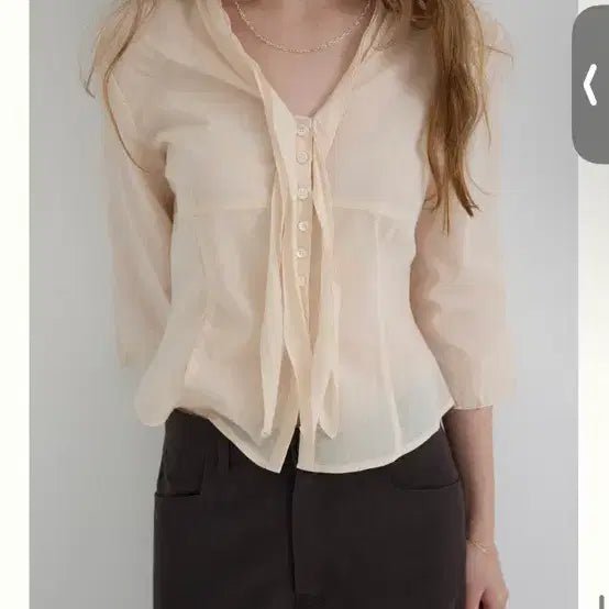 [BUNJANG] Modest Mood Blouse Size 1 / 모데스트무드 블라우스 1사이즈