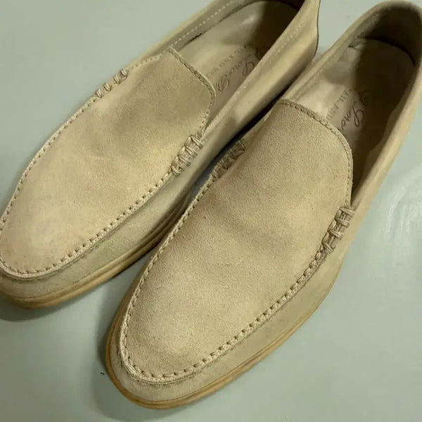 [BUNJANG] Loro Piana Summer Walk Beige Suede Loafers Size 42 / 로로피아나 썸머워크 베이지 42사이즈