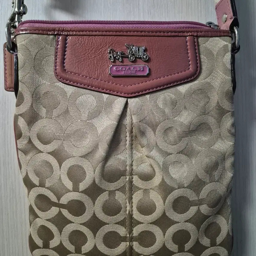 [BUNJANG] Coach Pink Swingpack Mini Crossbody Bag / 코치 Pink Swingpack 크로스 미니백