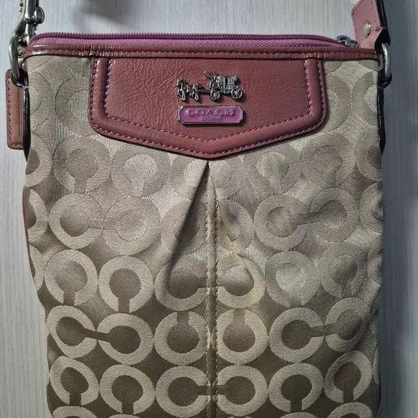 [BUNJANG] Coach Pink Swingpack Mini Crossbody Bag / 코치 Pink Swingpack 크로스 미니백