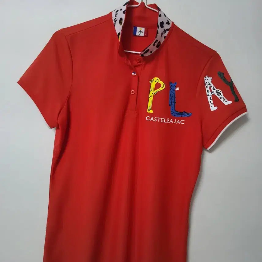 [BUNJANG] Castelbajac Women's Golf Cool Short Sleeve T-Shirt (95) / 여성 까스텔바작 골프 쿨 반팔티셔츠 (사방스판95)