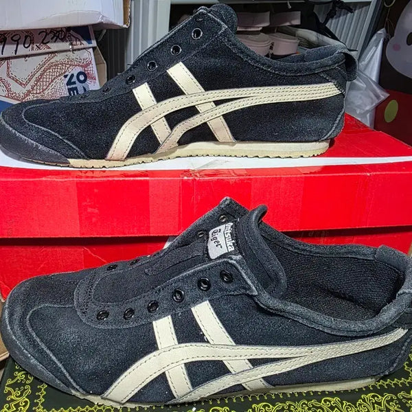 [BUNJANG] Onitsuka Tiger Mexico 66 Slip-On Black Suede / 오니츠카 타이거 멕시코66 슬립온 블랙 스웨이드 245