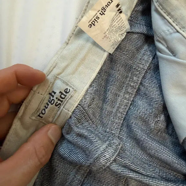 [BUNJANG] Roughside Drape Denim Light Blue / 러프사이드 드레이프 데님 라이트 블루