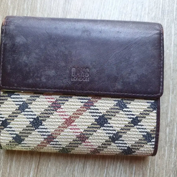 [BUNJANG] DAKS LONDON Classic Check Frame Medium Wallet / 정품] 닥스(DAKS LONDON) 클래식 체크 프레임 중지갑