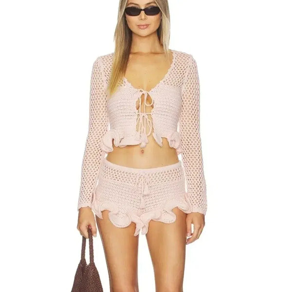 [BUNJANG] Lovers + Friends Blake Cardigan & Shorts Set / <새상품급> 미국 프리미엄 브랜드 BLAKE 가디건+반바지 세트 초특가 !!!