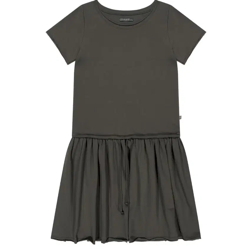 [BUNJANG] Koiseio 038 Shirring Dress Brown (M) / 코이세이오038 셔링원피스 브라운 M사이즈