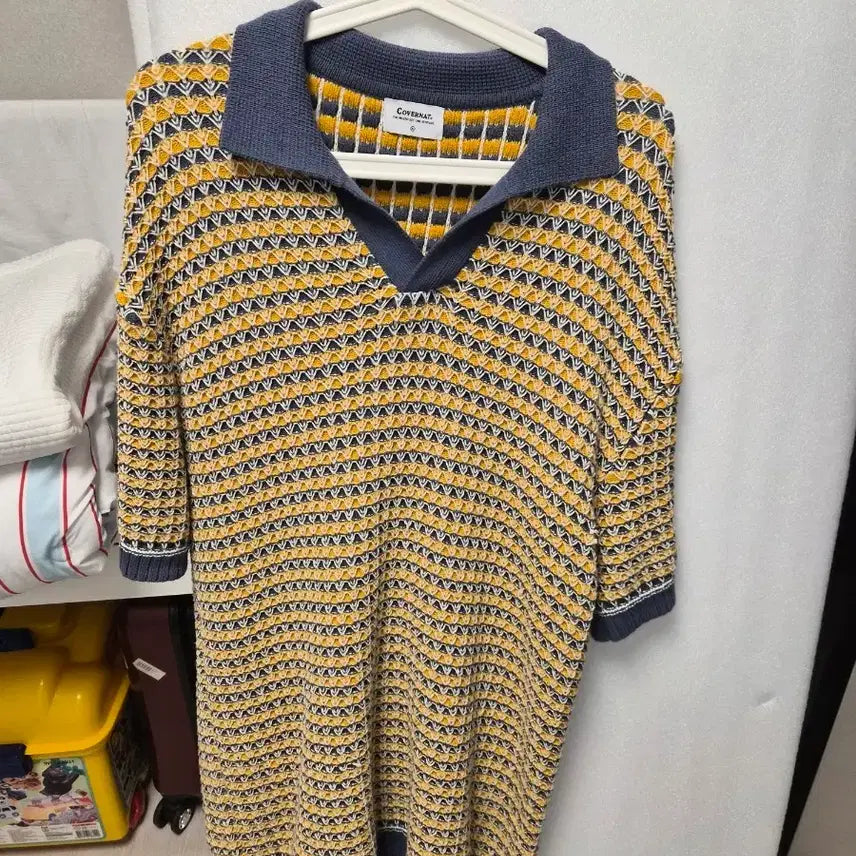 [BUNJANG] Covernat Knit Polo Shirt Size 105 / 커버낫 니트카라티 105  정가  59000