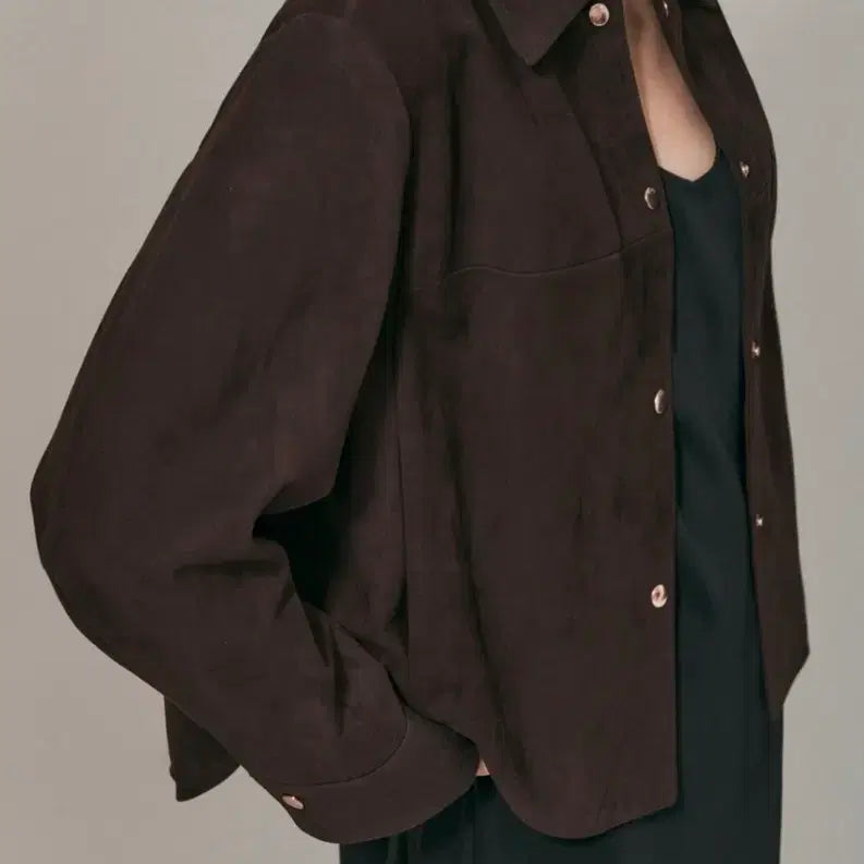 [BUNJANG] Ma/in Suede Collar Jacket / 마/인  스웨이드 칼라 재킷