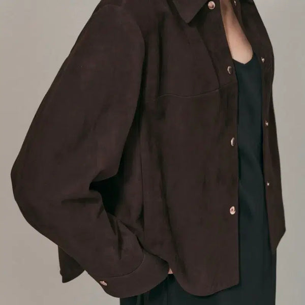 [BUNJANG] Ma/in Suede Collar Jacket / 마/인  스웨이드 칼라 재킷