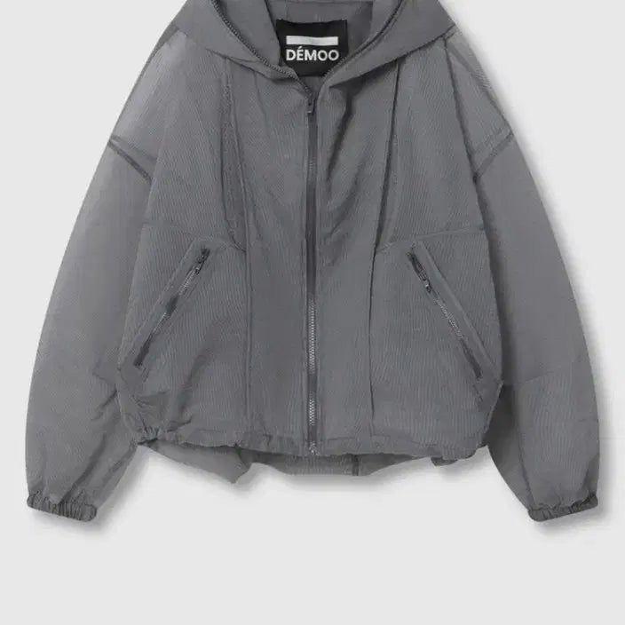 [BUNJANG] Gouce Stripe Zip-Up Hoodie Jacket / 구/호 스트라이프 지퍼 후드 재킷