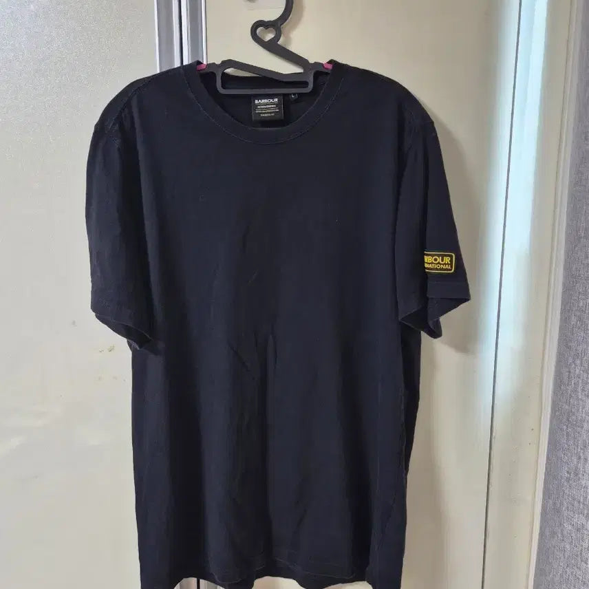 [BUNJANG] Barbour International Black T-Shirt L / 바버 인터내셔널 블랙 반팔티 L 95~100