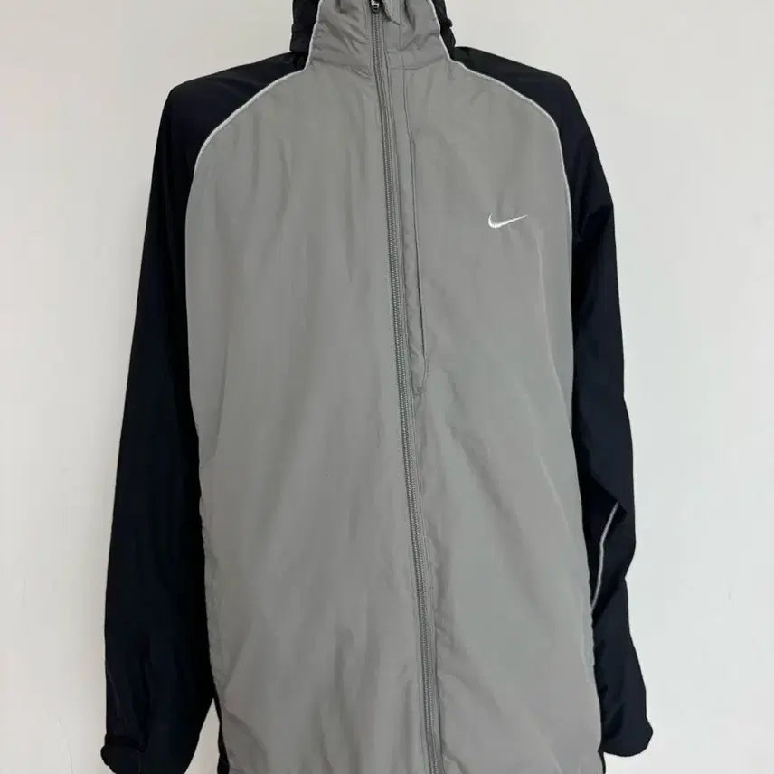 [BUNJANG] Nike Windbreaker Jacket Black/Grey L / 정품 나이키 바람막이 점퍼 블랙/그레이 L