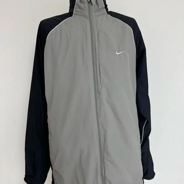[BUNJANG] Nike Windbreaker Jacket Black/Grey L / 정품 나이키 바람막이 점퍼 블랙/그레이 L