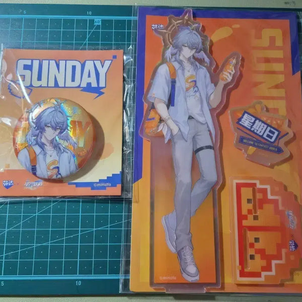 [BUNJANG] Honkai: Star Rail Sunday Acrylic Stand & Can Badge Set / 붕괴 스타레일 환타 콜라보 선데이 아크릴 스탠드+캔뱃지 세트