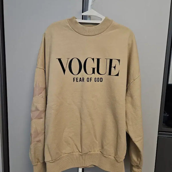 [BUNJANG] Fear of God Vogue Sweatshirt Dirty Ivory S / 새상품 보그 피어오브갓 맨투맨 더티 아이보리 S 사이즈