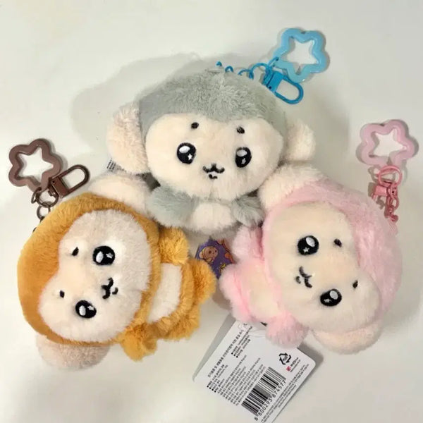 [BUNJANG] Superstar Monkey (슈스몽) Plush Keychain / 슈퍼스타몽키 슈스몽 원숭이 인형 키링 (새상품)
