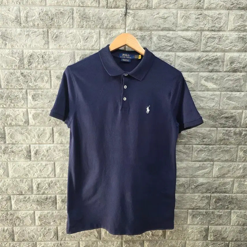 [BUNJANG] Polo Ralph Lauren Navy Short-Sleeve Polo Shirt Size 100 / 폴로 랄프로렌 네이비 반팔 카라티  사이즈 100 정품큐알인증 완료