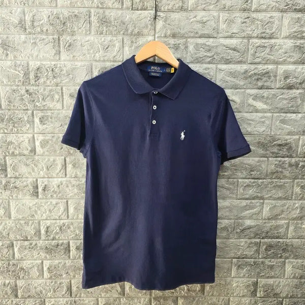 [BUNJANG] Polo Ralph Lauren Navy Short-Sleeve Polo Shirt Size 100 / 폴로 랄프로렌 네이비 반팔 카라티  사이즈 100 정품큐알인증 완료