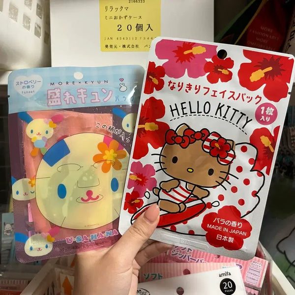 [BUNJANG] Sanrio Tanning Kitty Usahana Face Sheet Mask Pack / 태닝키티 우사하나 페이스 시트 마스크팩 개당