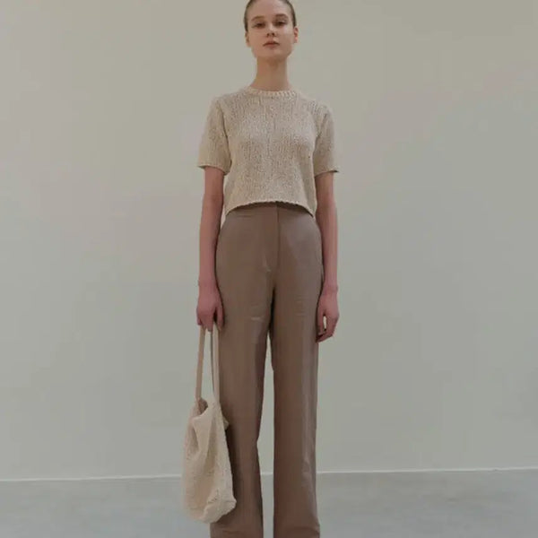 [BUNJANG] MOIA Marte Half Knit Top / MOIA marte half knit