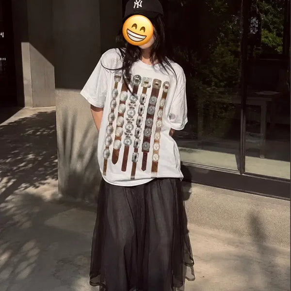 [BUNJANG] Kapital Concho Belt T-Shirt / 캐피탈 콘초벨트 티셔츠